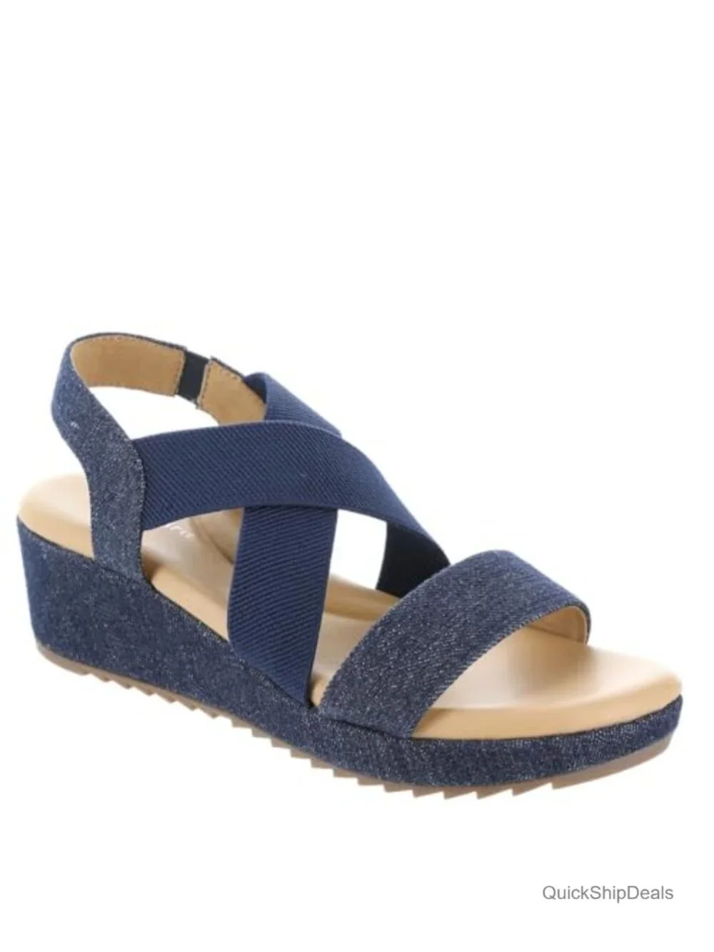 Easy Spirit Lucille Women's Wedge Sandals Slip-On Cushioned Lightweight